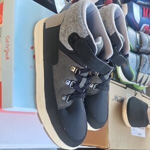 Cat & Jack Black and Gray Kids Boots